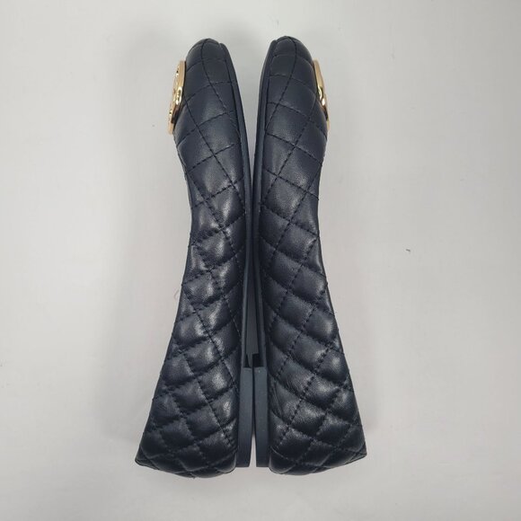 Tory Burch Women's Black Quilted Leather Ballet Flats US Size 8.5M - Picture 6 of 8